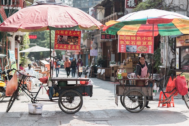 Cảnh phố bình dị làm hình nền máy tính thư giãn