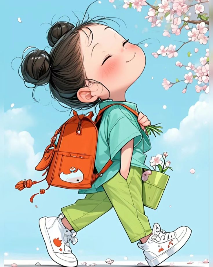 Chibi hình nền cute - Niềm vui nhỏ bé trên điện thoại