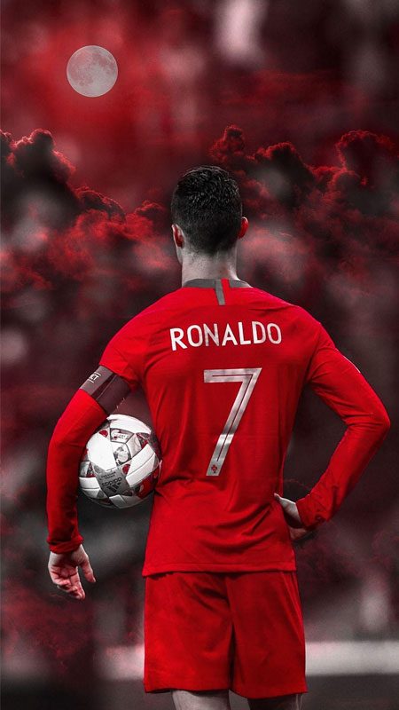 Hình nền Ronaldo trong tình huống căng thẳng