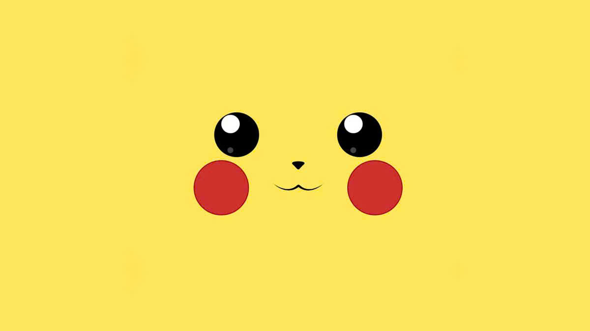 Hình nền iPad pikachu đơn giản